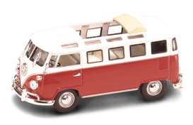 Volkswagen  - 1962 burgundy/white - 1:43 - Lucky Diecast - 43208bur - ldc43208bur | Toms Modelautos