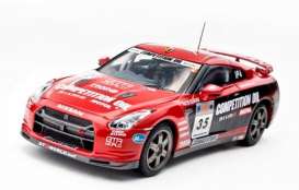 Nissan  - Nismo GT-R (R35) #35 2008 red/black - 1:43 - Kyosho - 3743A - kyo3743A | Toms Modelautos