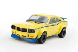 Mazda  - 1972 yellow/blue - 1:43 - Kyosho - 3196A - kyo3196A | Toms Modelautos