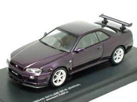 Nissan  - purple - 1:43 - Kyosho - 3382MP - kyo3382MP | Toms Modelautos