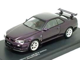 Nissan  - purple - 1:43 - Kyosho - 3382MP - kyo3382MP | Toms Modelautos