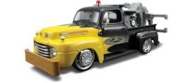 Ford  - 1948 grey/yellow - 1:24 - Maisto - 32992ygy - mai32992ygy | Toms Modelautos
