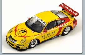 Porsche  - 2009 yellow/red - 1:43 - Spark - s2063 - spas2063 | Toms Modelautos