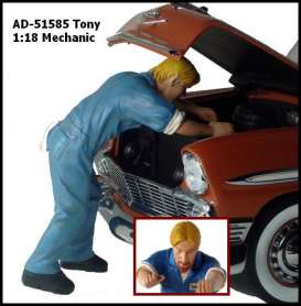 Figures  - 2009 blue/white - 1:18 - American Diorama - 51585 - AD51585 | Toms Modelautos