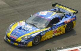 Corvette Chevrolet - 2006 blue/yellow - 1:43 - IXO Models - gtm060 - ixgtm060 | Toms Modelautos