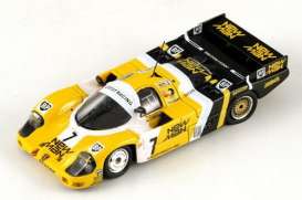 Porsche  - 1985 yellow/black - 1:87 - Spark - S87LM85 - spaS87LM85 | Toms Modelautos
