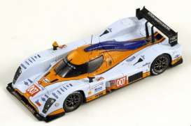 Aston Martin  - 2009 light blue/orange - 1:87 - Spark - 87S114 - spa87S114 | Toms Modelautos