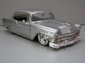 Chevrolet  - 1956 silver - 1:24 - Jada Toys - 53607s - jada53607s | Toms Modelautos