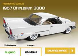 Chrysler  - 1957 white - 1:18 - Auto World - amm947 | Toms Modelautos