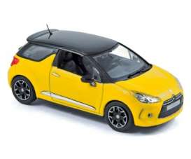 Citroen  - 2010 yellow/black - 1:43 - Norev - 155284 - nor155284 | Toms Modelautos