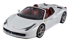 Ferrari  - 2011 pure white - 1:18 - Hotwheels Elite - mvw1178 - hwmvw1178 | Toms Modelautos