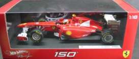 Ferrari  - 2011 red/white - 1:18 - Hotwheels - mvW1073 - hwmvW1073 | Toms Modelautos