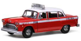 Checker  - 1981 red/white - 1:18 - SunStar - 2508 - sun2508 | Toms Modelautos