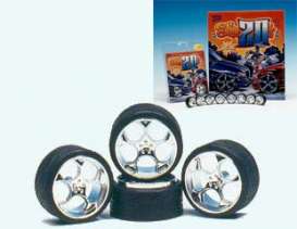 Rims &amp; tires Wheels & tires - chrome - 1:24 - Hoppin Hydro - s0529 - hops0529 | Toms Modelautos