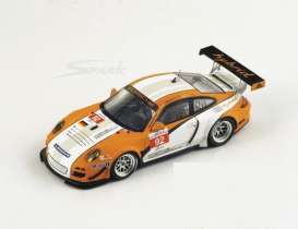 Porsche  - 2010 white/orange - 1:43 - Spark - sA005r - spasA005r | Toms Modelautos