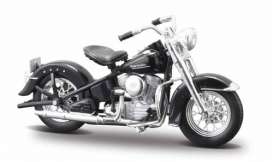 Harley Davidson  - 1953 black - 1:18 - Maisto - 1953FL - mai1953FL | Toms Modelautos