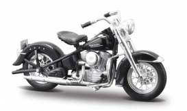 Harley Davidson  - 1953 black - 1:18 - Maisto - 1953FL - mai1953FL | Toms Modelautos