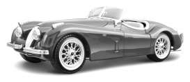 Jaguar  - silver - 1:24 - Bburago - 22018s - bura22018s | Toms Modelautos