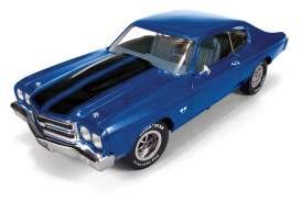 Chevrolet  - 1970 blue - 1:18 - Auto World - amm956 | Toms Modelautos