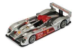 Audi  - 2006 silver/red - 1:43 - IXO Models - lm2006-1 - ixlm2006-1 | Toms Modelautos