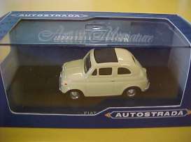 Fiat  - 1960 light yellow - 1:43 - Autostrada - TZ1019 | Toms Modelautos