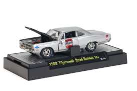 Plymouth  - 1969 silver - 1:64 - M2 Machines - 31700-3-04s - M2-31700-3-04s | Toms Modelautos