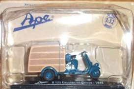 Piaggio  - 1948 blue - 1:32 - Magazine Models - ApA125chiuso - MagApA125chiuso | Toms Modelautos