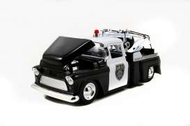 Chevrolet  - 1955 black/white - 1:24 - Jada Toys - 96393 - jada96393 | Toms Modelautos