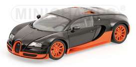 Bugatti  - 2010 carbon/orange - 1:18 - Minichamps - 100110840 - mc100110840 | Toms Modelautos