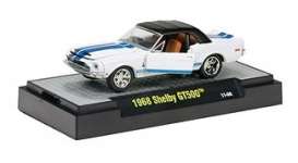 Shelby  - 1968 white with black top - 1:64 - M2 Machines - 31600-DC1-6 - m2-31600-DC1-6 | Toms Modelautos