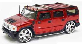 Hummer  - 2004 red - 1:24 - Jada Toys - 53549r - jada53549r | Toms Modelautos