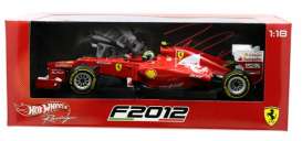 Ferrari  - 2012 red - 1:18 - Hotwheels - mvX5521 - hwmvX5521 | Toms Modelautos