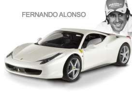 Ferrari  - white - 1:18 - Hotwheels Elite - mvV7426 - hwmvV7426 | Toms Modelautos