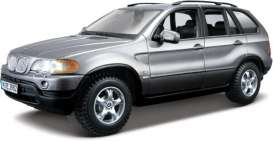 BMW  - 2006 grey - 1:24 - Bburago - 22001gy - bura22001gy | Toms Modelautos