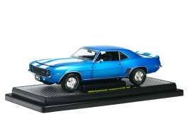 Chevrolet  - 1969 blue/white - 1:24 - M2 Machines - 40200-22D - M2-40200-22D | Toms Modelautos