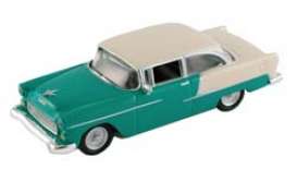 Chevrolet  - 1955 green/white  - 1:87 - Model Power - mdpu19236 | Toms Modelautos