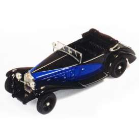 Delage  - 1932 black/blue - 1:43 - IXO Museum - ixmus046 | Toms Modelautos