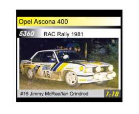 Opel  - 1981 white/yellow/blue - 1:18 - SunStar - 5360 - sun5360 | Toms Modelautos
