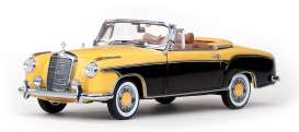 Mercedes Benz  - 1958 yellow/brasil brown - 1:18 - SunStar - 3573 - sun3573 | Toms Modelautos