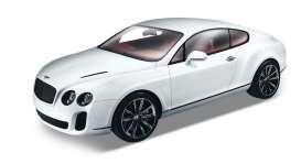 Bentley  - 2011 white - 1:24 - Welly - 24018w - welly24018w | Toms Modelautos