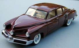 Tucker  - 1948 burgundy - 1:24 - Danbury Mint - dm48tingoose | Toms Modelautos