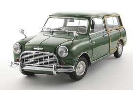 Mini Morris - 1968 green/woody - 1:18 - Kyosho - 8195Ggn - kyo8195Ggn | Toms Modelautos