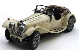 Jaguar  - 1933 creme - 1:24 - Franklin Mint - FB11JJ56N | Toms Modelautos