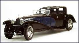Bugatti  - 1930 black/blue - 1:24 - Franklin Mint - FB11UW50 | Toms Modelautos