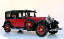 Mercedes Benz  - 1935 red/black - 1:24 - Franklin Mint - FB11SD61 | Toms Modelautos