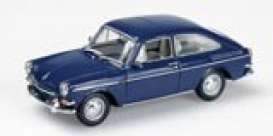 Volkswagen  - 1966 blue - 1:43 - Minichamps - 430055320 - mc430055320 | Toms Modelautos