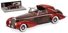 Delage  - 1939 brown/red - 1:43 - Minichamps - 437115130 - mc437115130 | Toms Modelautos