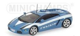 Lamborghini  - 2004 blue - 1:43 - Minichamps - 436103590 - mc436103590 | Toms Modelautos