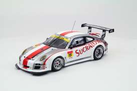 Porsche  - 2011 silver/red/white - 1:43 - Ebbro - ebb44676 | Toms Modelautos