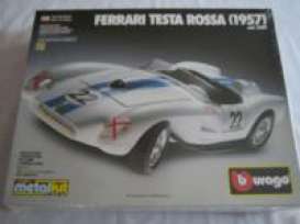 Ferrari  - 1957 white - 1:24 - Bburago - 5507w - bura5507w | Toms Modelautos